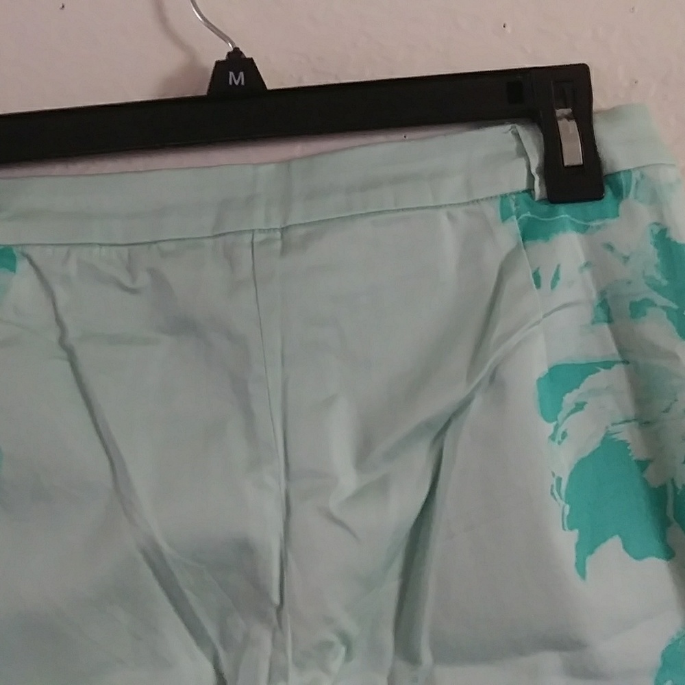Nue Options Petites 6P Womens capri pants teal - Picture 6 of 7